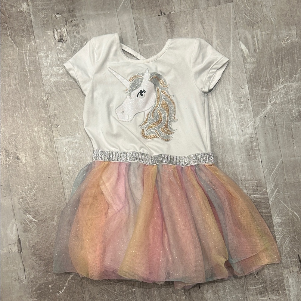 btween Unicorn Dress with Colorful Tulle
